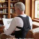New for 2026 Posture Corrector for Seniors Women & Men, Advanced Full Back Brace Support for Upper & Lower Back, Spine & Neck Alignment, Reinforced Wide Dual-Layer Waist Support Belt with Shoulder Straightener and Back-Opening Support, Breathable for Daily Wear, Walking & Long Sitting (Black, XXL)