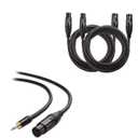 Cable Matters 2-Pack Premium XLR to XLR Microphone Cable 10 Feet & 1-Pack (1/8 Inch) Unbalanced 3.5mm to XLR Cable