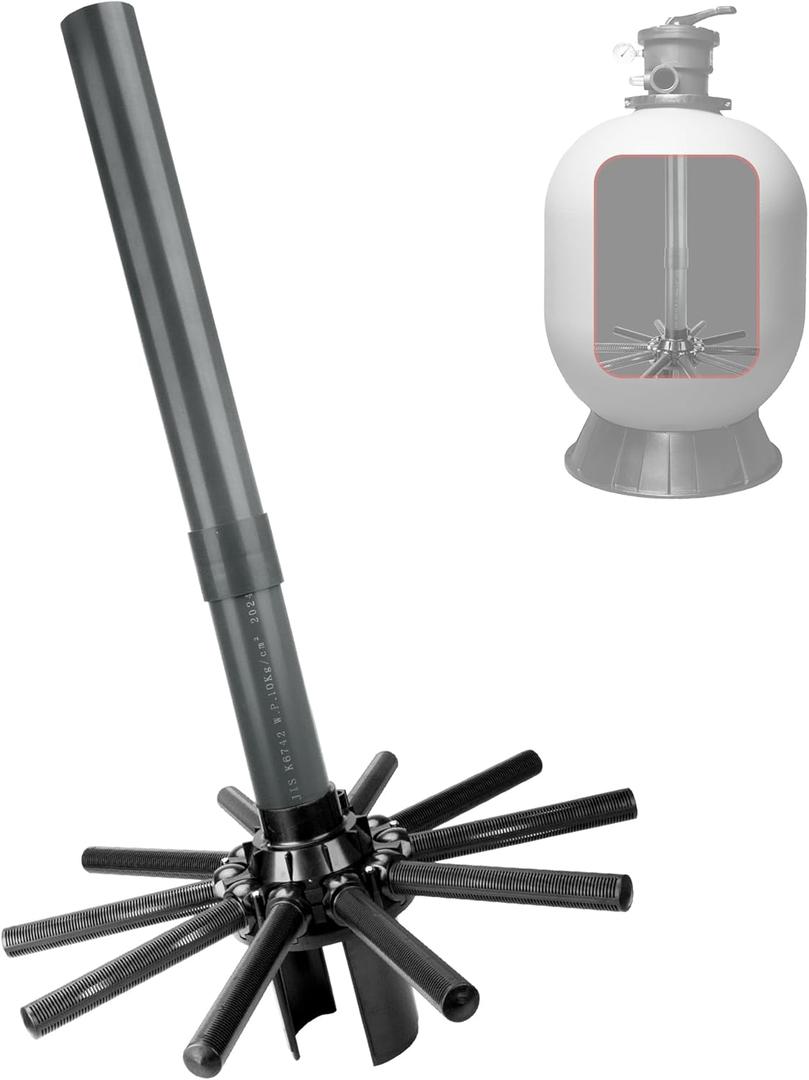 SX244DA Lateral Assembly with Center Pipe for Hayward s244t Sand Filter Tank, Pool Threaded Lateral Compatible with Hayward S244TC, S270T, S270T2 Sand Filter, Spa Pool Sand Filter Replacement Parts