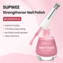 SUPWEE Pink Regular Nail Polish Non Gel, Quick Dry Finger Nail Lacquer Glossy Salon Manicure DIY at Home 0.54 fl.oz