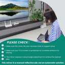 Adjustable Face Down Mirror for Vitrectomy Recovery - 10" x 7", Black, Watch TV During Eye Surgery Recovery