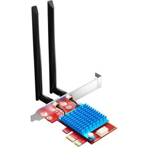 WiFi 7 PCIE Card for Desktop PC,Ultra-Fast 9.3Gbps, Intel BE200, Tri-Band 320MHz,Latest Bluetooth 5.4,Ideal for Gaming Streaming,Windows 10/11 64bit