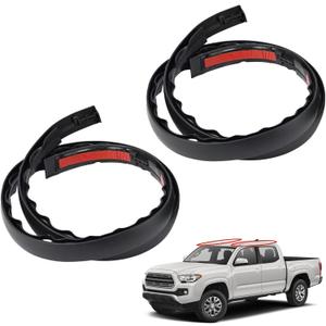 2PCS Roof Drip Molding Right & Left Weatherstrips Compatible with Toyota Tacoma Double CAB 2005-2015 Replace# 75551-04063 75561-02020 75552-04061