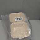 [50 COUNT]Harvest Pack PFAS FREE 6 X 6" Compostable Clamshell Take Out Food Containers, Square To go Boxes with Lids, Heavy-Duty Disposable Bagasse Bento Cake Box, from Eco-Friendly Sugarcane Fibers