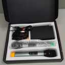 FIFINE UHF Dual Channel Wireless Handheld Microphone, Easy-to-use Karaoke Wireless Microphone System-K036