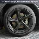 19 in Rim Protector for Model Y Juniper 19" Crossflow Wheel Cover All-in-one Car Tire Trim Ring Rim Case Hubcap for Tesla ModelY 2025 2026 Juniper Accessories