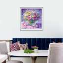 FHBUBPUP 5D Flower Diamond Painting Kits for Adults, Daisy Diamond Art Kits for Beginners, DIY Full Drill Round Diamond Dot Gem Art, Craft Gift Suitable for Home Wall Decoration 1212Inch