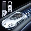 Zinc Alloy Metal Car Key Fob Case for Mercedes Benz C E S, Key Fob Cover Case Holder Protector Shell Accessories