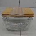 Delamu 2 Set Pantry organizers and Storage, kitchen organizers and storage with Bamboo Top, Stackable Kitchen Pantry bin for Onion,Potato,Fruits,Produce,Vegetable,Clear