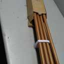 KAMANINA Wood Double Curtain Rod for Windows 36 to 72 Inches (3-6 Feet), 1 Inch Heavy Duty Long Curtain Rods for Windows, Wood Grain Telescoping Drapery Rods with End Caps, Fewer Rods, Easier Install