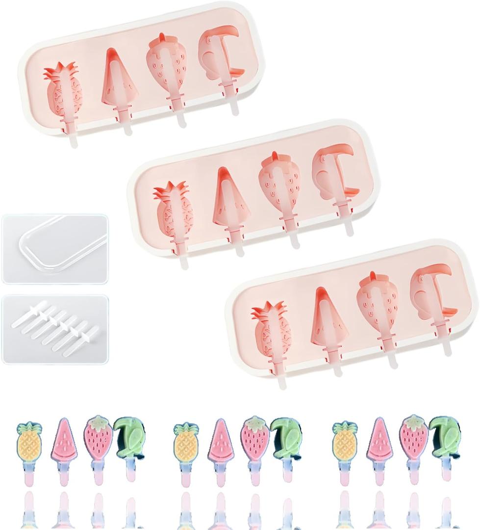 Silicone Fruit Pop Mold 3 Pack