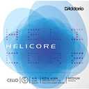 D'Addario H514 Helicore Cello Single C String, 4/4 Scale Medium Tension (1 Set)– Stranded Steel Core for Optimum Playability & Clear, Warm Tone, Versatile & Durable, Sealed Pouch Prevents Corrosion