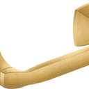 Moen Voss Brushed Gold Pivoting Toilet Paper Holder, Wall Mounted Toilet Tissue Holder for Bathroom, YB5108BG (0.004Hx8.8Lx2.97W)