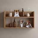 3 Pcs Highland Cow Funny Bathroom Decor Farmhouse Highland Cow Bath Decoration Rustic Western Cattle Table Wooden Signs for Restroom Bathroom Toilet Half Bath Shelf Counter Dcor