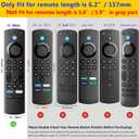 5 x Pinowu Silicone Remote Case (2pcs) Compatible for Firestick 4K Max/Insignia/Pioneer/Fire TV 4-Series/Omni (QLED) Series Alexa Voice Remote Enhanced w/Lanyard (Red and Turquoise)