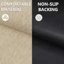 Door Mat 17"x29", Non Slip Washable Indoor Door Mat, Khaki