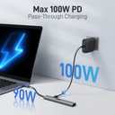 Acer 5 in 1 USB C Hub with 4K HDMI, 100W Power Delivery, 3 USB A Data Ports, USB C to HDMI Multiport Adapter for Laptop, PC, Tablet, MacBook Neo/Pro/Air, iPad Pro/Air, iMac, iPhone 17/16/15