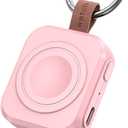 for Samsung Galaxy Watch Charger,1200mAh Portable Charger for Samsung Galaxy Watch 8/8 Classic/7/Ultra/6/6 Classic/5/5 Pro/4/3,Active 2/1 (Pink)