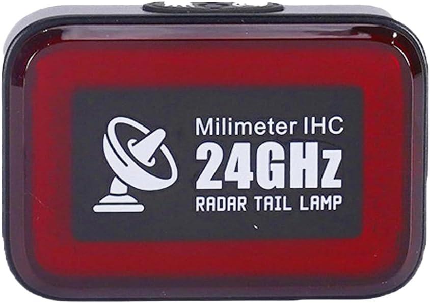 Bike Radar Tail Light with 24GHz Radar Detection, Active Alert & Brake Sensing, 500m Visibility, 5 Modes for Road/MTB Cycling Safety Light, Vibration Wake-Up, IP64 Waterproof, Type C