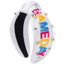 Gosuoa Game Day Knotted Headband for Women, Gameday Outfits Football Soccer Mom Essentials (1 Count (Pack of 1))