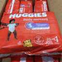 Huggies Size 4 Diapers, Little Movers Baby Diapers, Size 4 (22-37 lbs), 150 Count (6 Packs of 25)