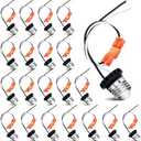 Zhengmy 13  Pcs E26 Socket Adapter, Medium Base Male Screw in Light Socket Pigtail for LED Recessed Lights