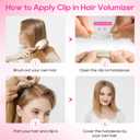 REECHO Clip in Hair Volumizer, Short Thick Clip in Hairpieces Adding Extra Hair Volume Extensions for Women with Thin Fine (Ginger Brown, 8 Inch(Pack of 4))