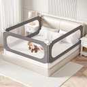 PNXDFC Extra-Long Bed Rail Guard for Toddlers 3Pack 80"x78.7"x74.8"