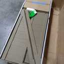 Patiowell 8 x 6 FT Plastic Outdoor Storage Shed with Floor, Resin Shed with Window and Lockable Door for Garden, Backyard, Tool Storage Use, Easy to Install in Brown (Kick-it Shed)