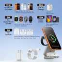 5-in-1 Wireless Charger for MagSafe, AC ISLAND Portable Travel Charging Station, 35W Max Fast Foldable Magnetic Stand, Evolved for iPhone 17-12 & Air Series, Apple Watch, AirPods (with 35W Adapter)