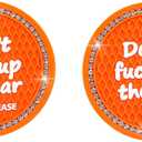 3 x 2PCS Car Cup Holder Coasters, Car Accessories for Women, Non-Slip Wear Resistant and Beautiful, Round Coasters Suitable for Most Car Cup Holders (Orange)