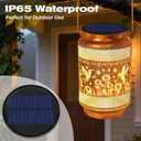 4 Pack Solar Lights Replacement Top Parts, 8 Colors Lantern Lid (Top 3.74 inch, Bottom 2.83 inch) 10 Lumens Lantern Lids Replacement Light for Hanging Solar Lanterns Outdoor Decorations Garden Patio