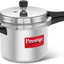 Prestige Popular Aluminum Pressure Cooker, 5 L, Silver (5.3 Quarts)