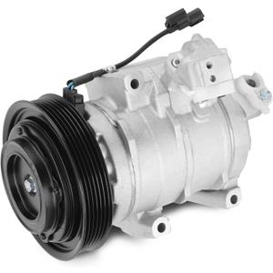 AC Compressor with Clutch with Clutch Compatible with Acura MDX 2007-2013, ZDX 2010-2013 & Honda Odyssey 2008-2017, Pilot 2008-2015, Ridgeline 2009-2014, w/One Plug