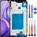 for Samsung Galaxy A15 Screen Replacement for Samsung A15 4G / 5G Screen Replacement with Frame A156u A156e A156w S156dl S156vl LCD Display Touch Digitizer Assembly with Tools Black