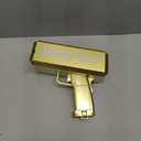 Prop Gold Money Shooter Gun that Look Real - Fake Money Gun,Fake Cash Gun that can Scatter Money Like rain, for Parties, Wedding.
