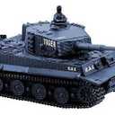 Cheerwing 1:72 German Tiger I Panzer Tank Remote Control Mini RC Tank with Rotating Turret and Sound