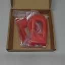 Voodonala for Jeep JL ABS Hood Latches Engine Buckle Bonnet Fastener Engine Cover Decor Trim Protction Cover for 2018-2026+ Jeep Wrangler JL JLU Gladiator JT 4xe Exterior Accessories ABS Red 2pcs