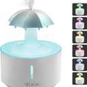 Missfly 300ml Cloud Shape Cool Mist Humidifier Diffuser, 360 Rotatable, Quiet Auto Safety Shutoff, Easy Refill Home Bedroom Office (White)