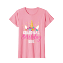 Grandma Of The Birthday Girl Grandma Gift Unicorn Birthday T-Shirt Medium