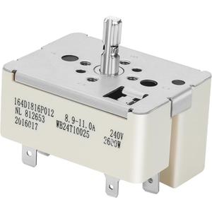 WB24T10025 Surface Burner Control Switch Replacment for G-E Hot-Point, Ken-More Electric Range Stove Replace PS236750 AP2024072 AH236750 769692 EAP236750,8 Inch Surface Burners by Cenipar