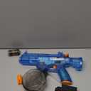 Battle Blaster Electric Water Gun with Muzzle Flame for Adults/Kids, 22 FT Long Range Auto Water Blaster, Summer Pool and Beach Toys. (M4-Transparent Blue)
