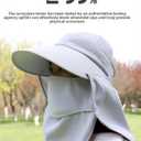 360 Full Protection Sun Hat for Women UV Protection, UPF50+ Ultimate Sunshield, Sun Visors, Bucket Hat for Man Fishing Hat Hiking Hat Women Summer Hats Detachable Multi-Functional Design (Grey)