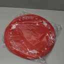 Valentines Day Placemats Set of 6 Table Decorations Indoor Red Heart Embroidered Round Place Mats for Home Wedding Farmhouse Party Decor Kitchen Dinning