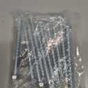 3/8" x 6" Zinc Plated Large Diameter Concrete Screw Actual Thickness 1/2"(12mm) for Anchoring to Masonry, Brick or Block (10 pcs)