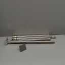 Chrome Shower Curtain Rod Spring Tension 30 to 80 Inch,1 Inch Diameter Adjustable Shower Rods for Bathroom, No Drilling