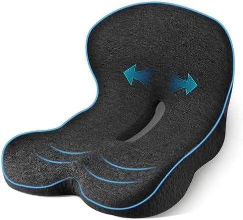leqsdijk Trucker seat Cushions for Long Sitting, semi Truck seat Cushion with Lumbar Support, Truck seat Cushion for Back Pain and Supporting The HIPS, Trucker Essentials