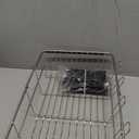 JASIWAY Dish Drying Rack in Sink, Expandable Stainless Steel Dish Drainers for Kitchen Counter, Dish Dryer Rack for Inside Sink, Over The Sink Dish Racks with Utensil Holder, Silver