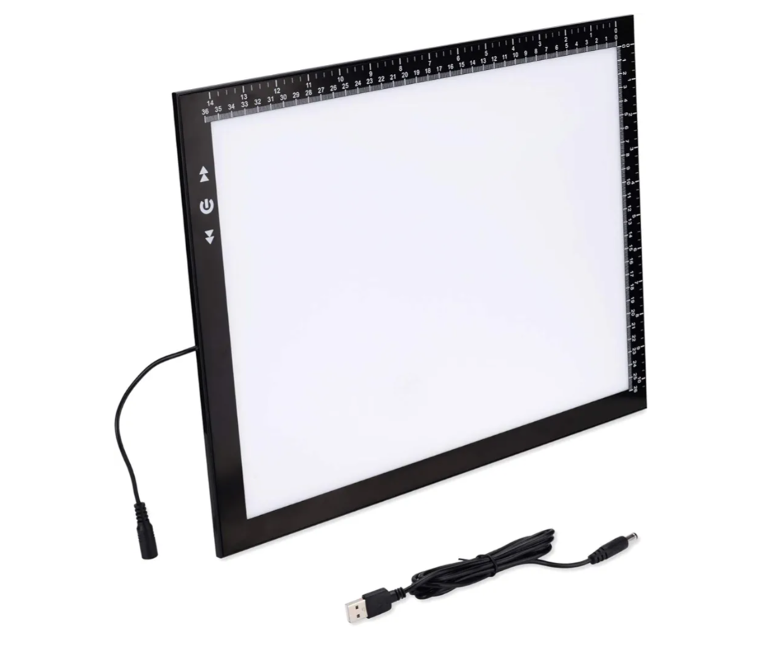 HSK B4/A3s Artist tracing Light Box Copy Table,USB Power Dimmerable 6000 Lux Lock Button Artcraft Light Pad for Tatto Drawing, Sketching, Animation,Diamond Painting