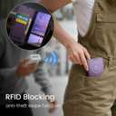 for Samsung Galaxy S24 Case Wallet with RFID Blocking Card Holder, PU Leather Kickstand Protective Flip Phone Cover Fit for Galaxy S24 6.2", Purple
